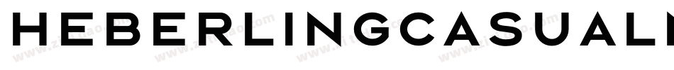 HeberlingCasualNF Bold字体转换